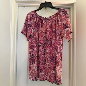 Kim Rogers Beautiful Multi Color Blouse